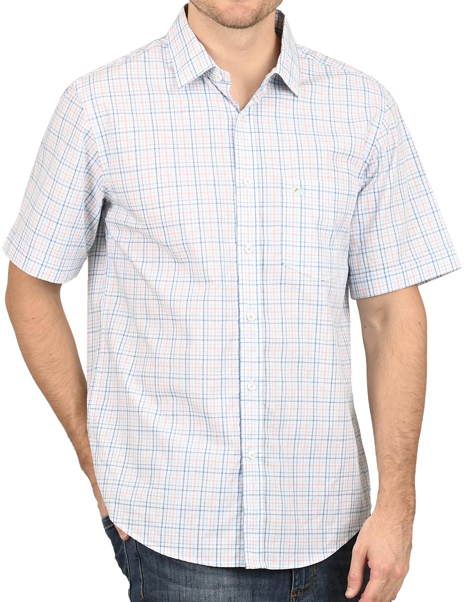 Camisa casual de algodón manga corta para 
hombre 4
