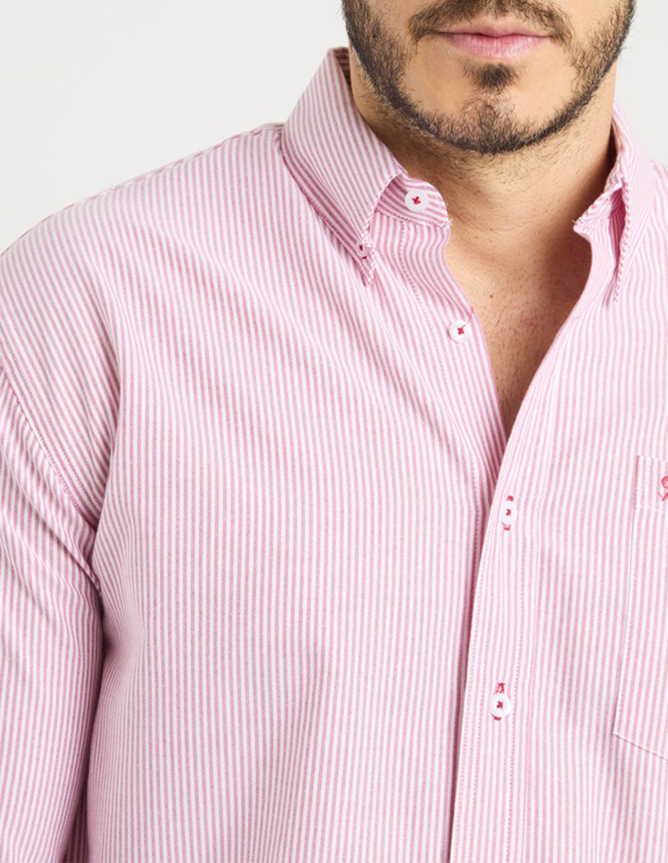 Camisa casual manga larga para hombre 4