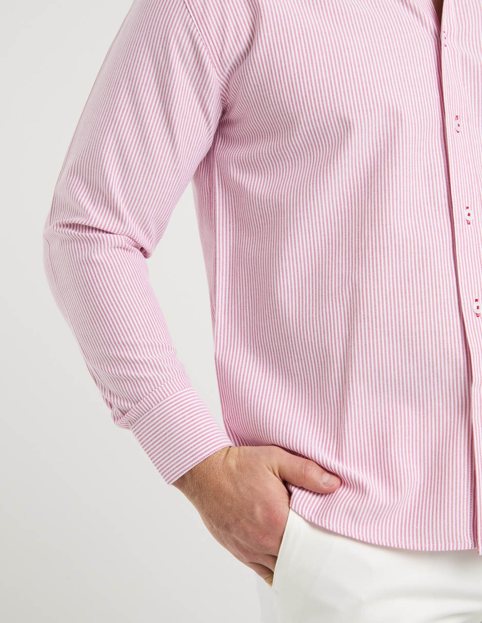 Camisa casual manga larga para hombre 5