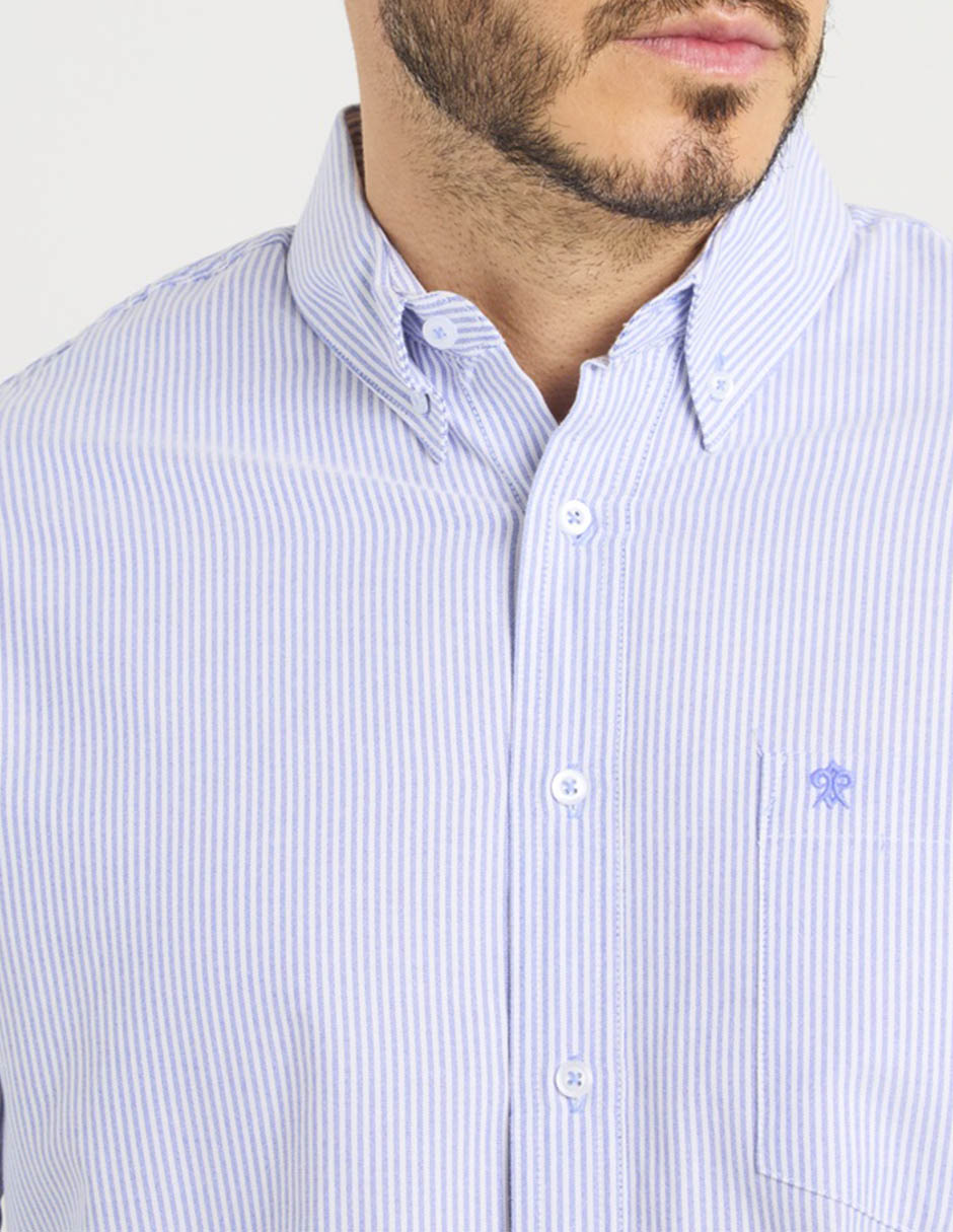Camisa casual manga larga para hombre 4