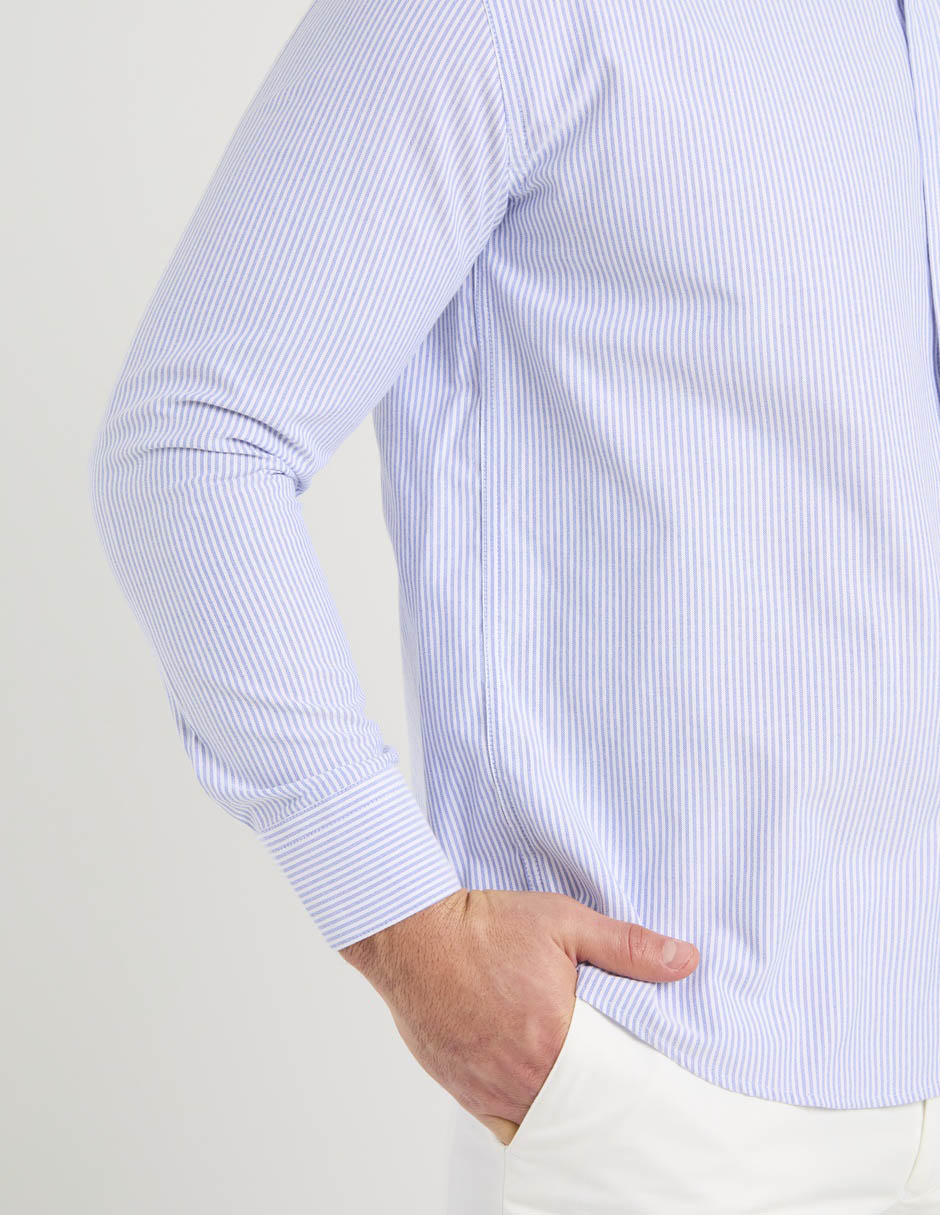 Camisa casual manga larga para hombre 5