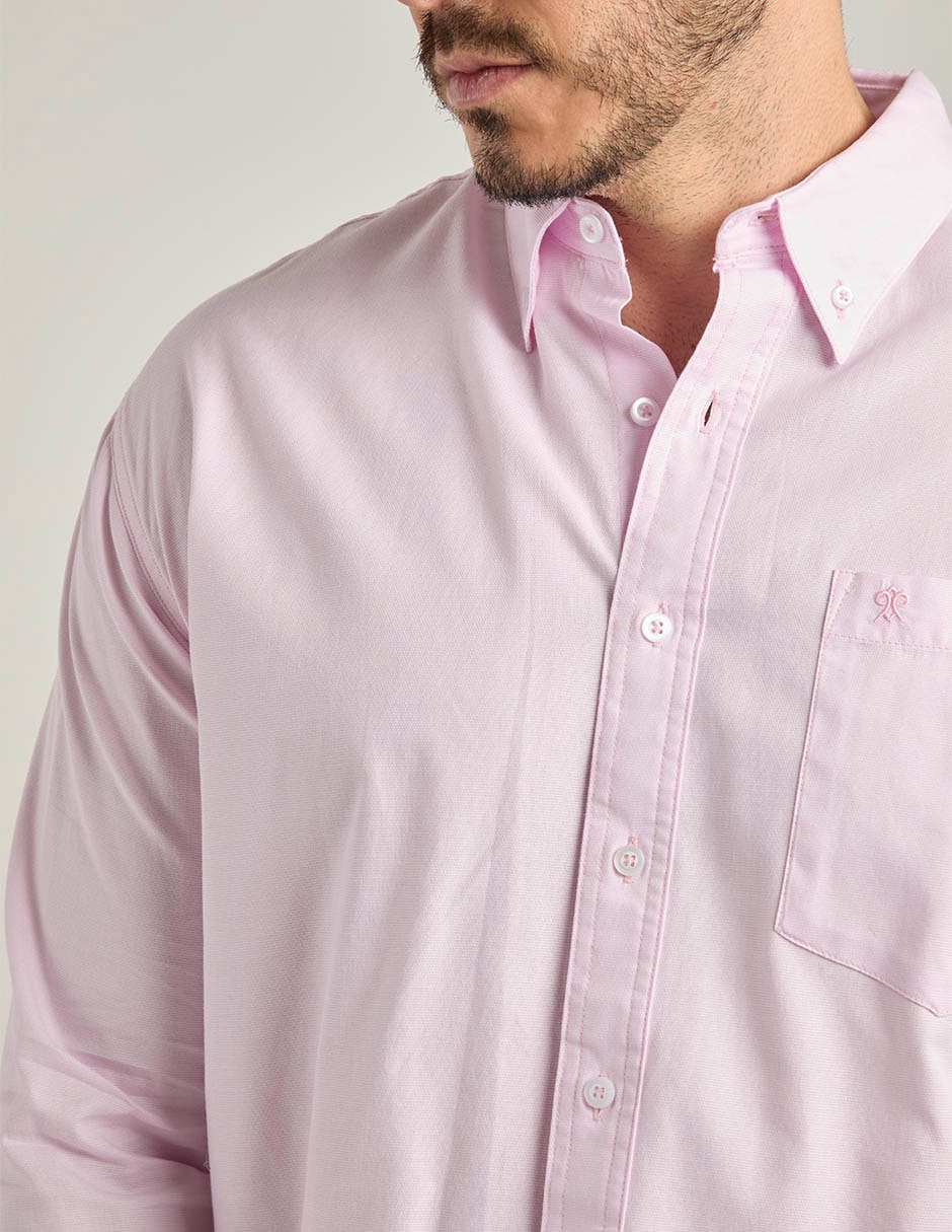 Camisa casual de algodón manga larga para hombre 4