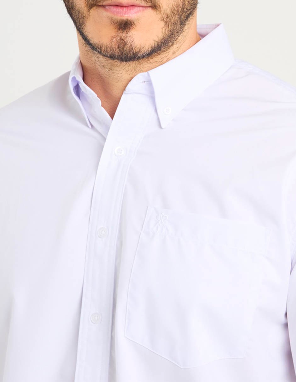 Camisa casual de algodón manga larga para hombre 4
