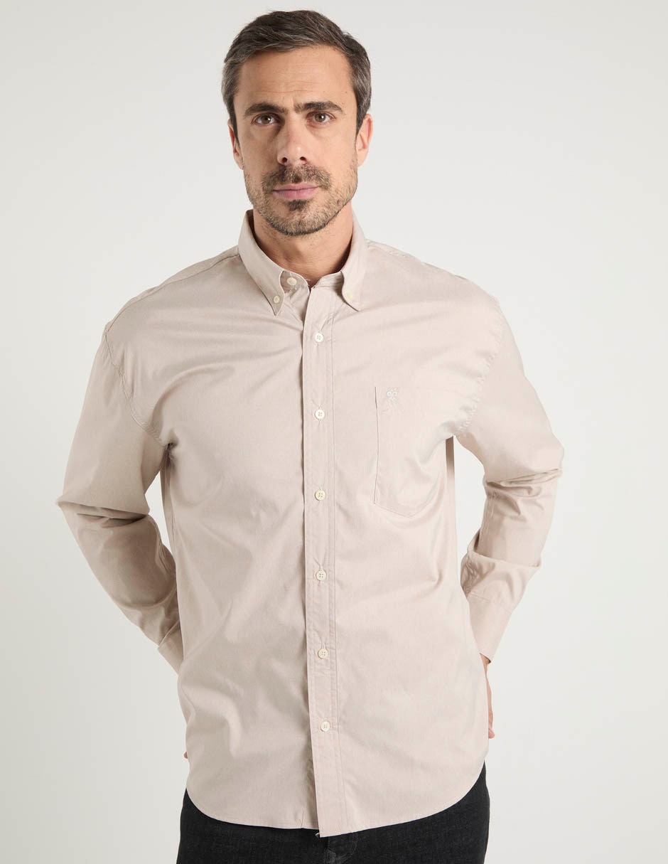 Camisa casual manga larga para hombre 2