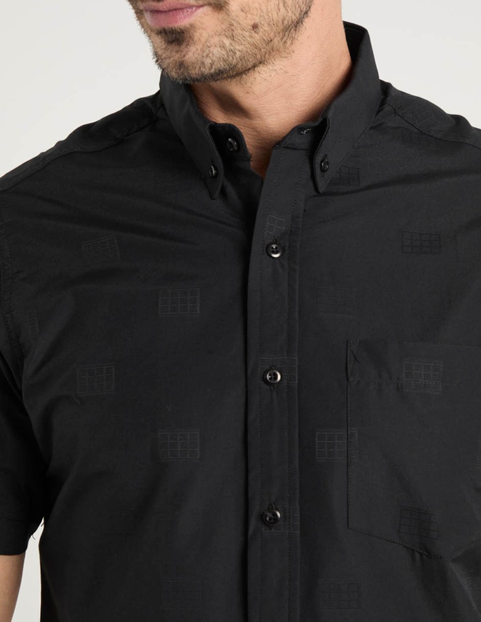 Camisa casual manga corta para hombre 4