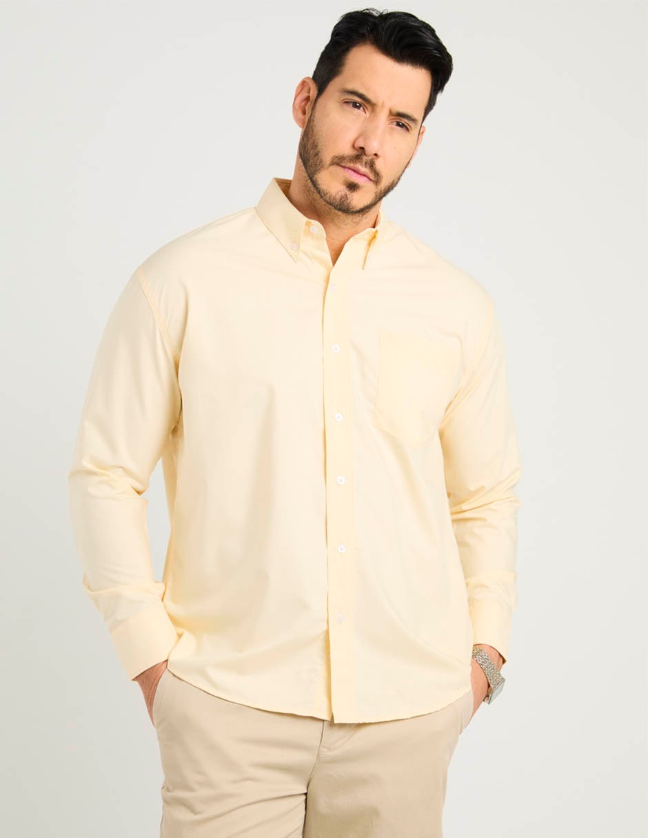 Camisa casual de algodón manga larga para hombre 2