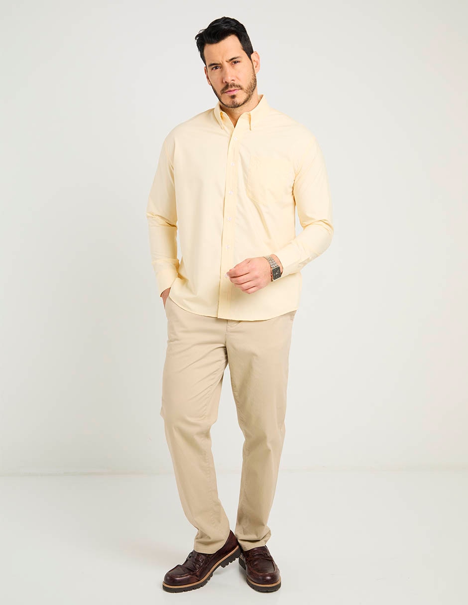 Camisa casual de algodón manga larga para hombre 3