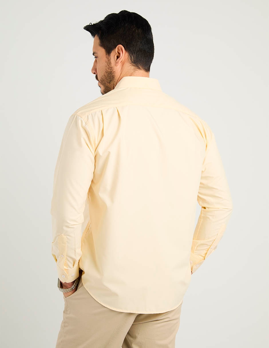 Camisa casual de algodón manga larga para hombre 6