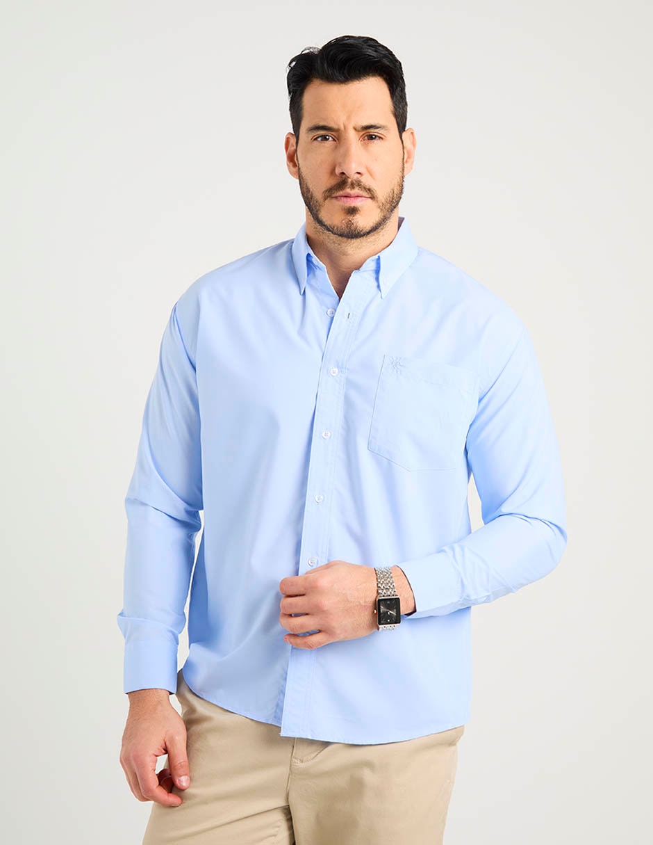 Camisa casual manga larga para hombre 2