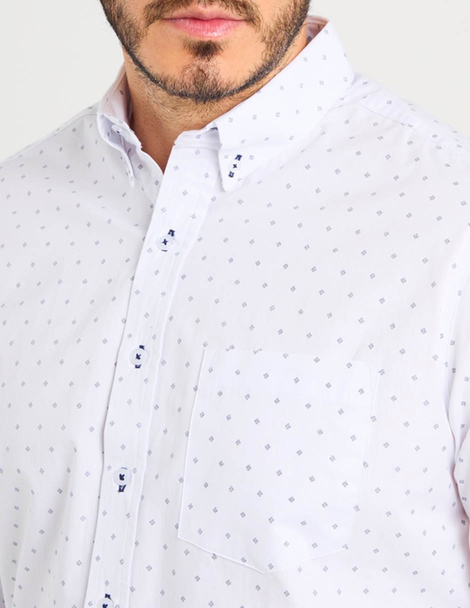Camisa casual de algodón manga larga para hombre 4