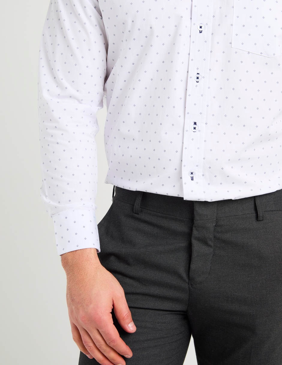 Camisa casual de algodón manga larga para hombre 5