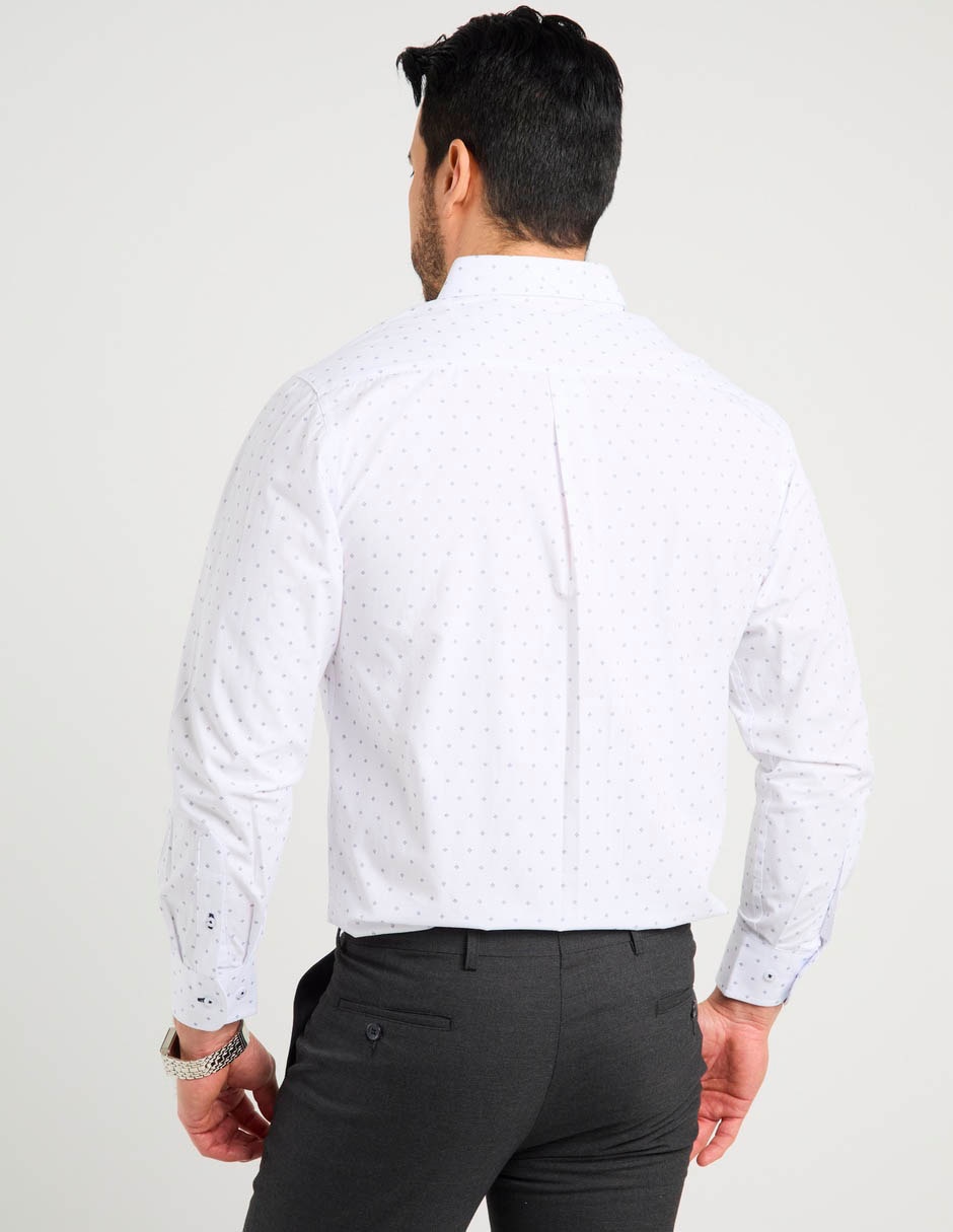 Camisa casual de algodón manga larga para hombre 6