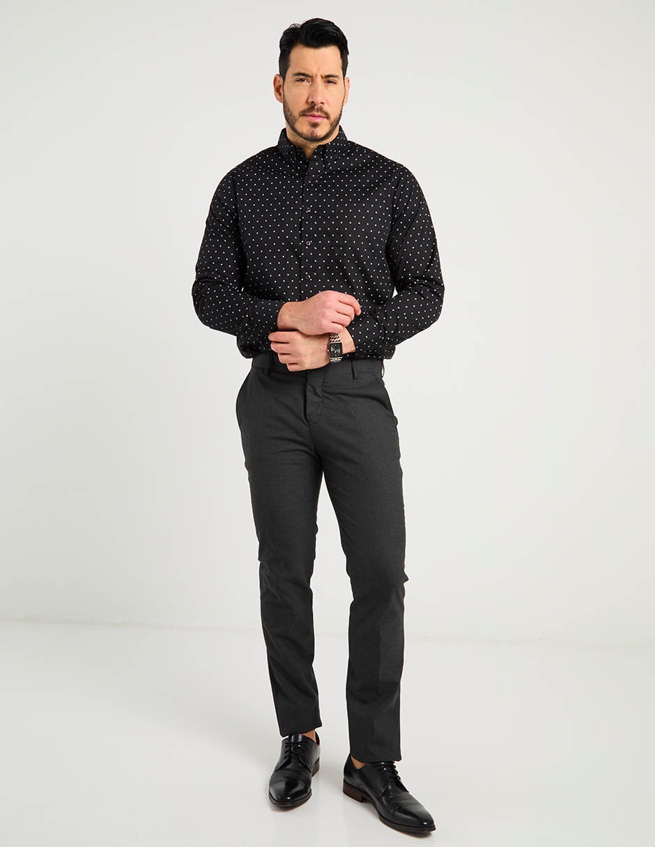 Camisa casual de algodón manga larga para hombre 3