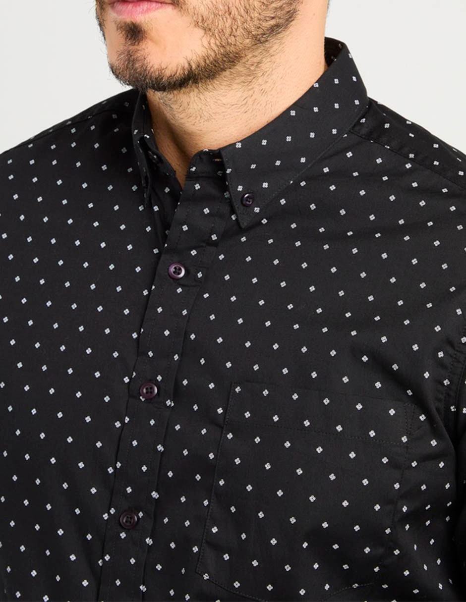 Camisa casual de algodón manga larga para hombre 4