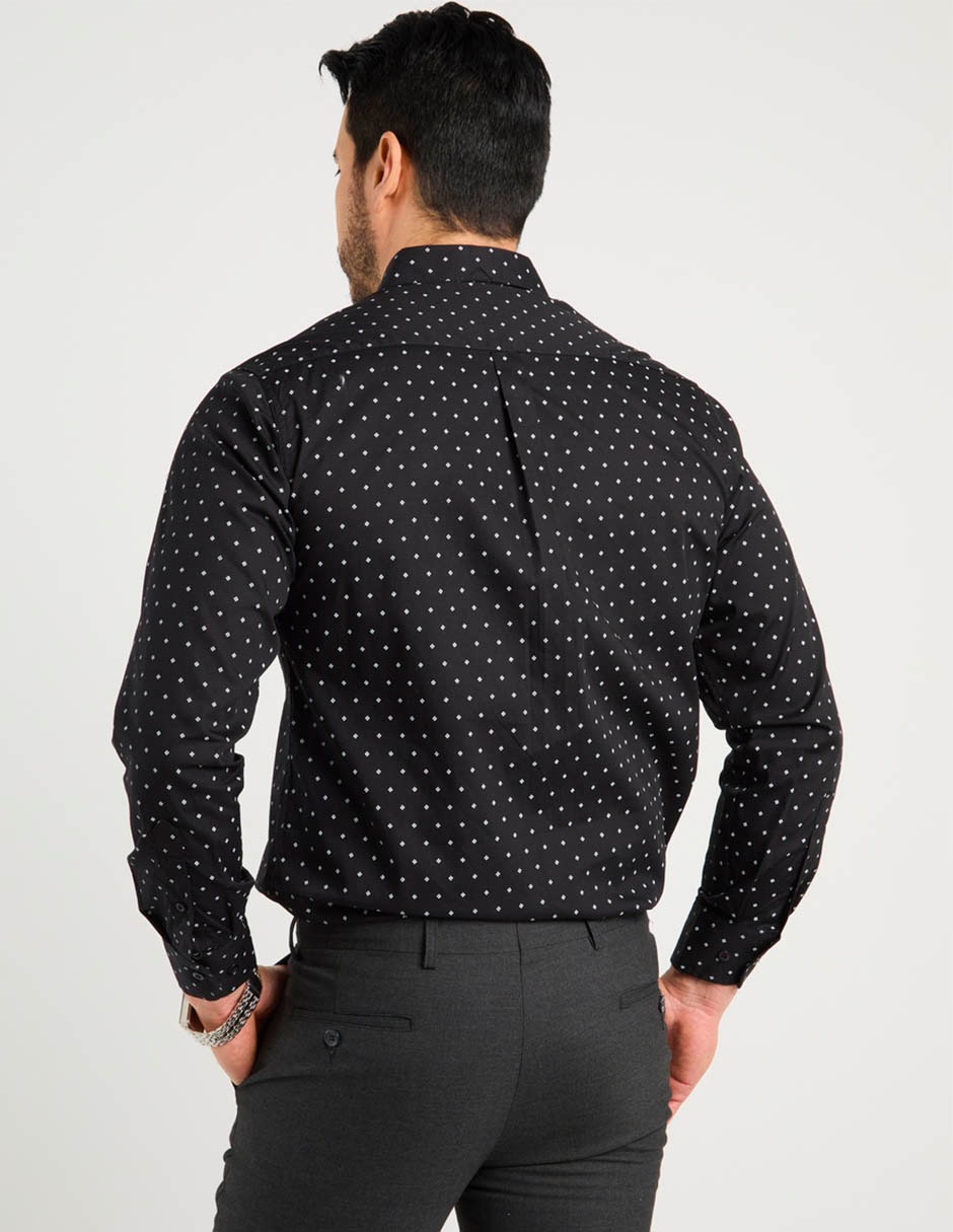 Camisa casual de algodón manga larga para hombre 6