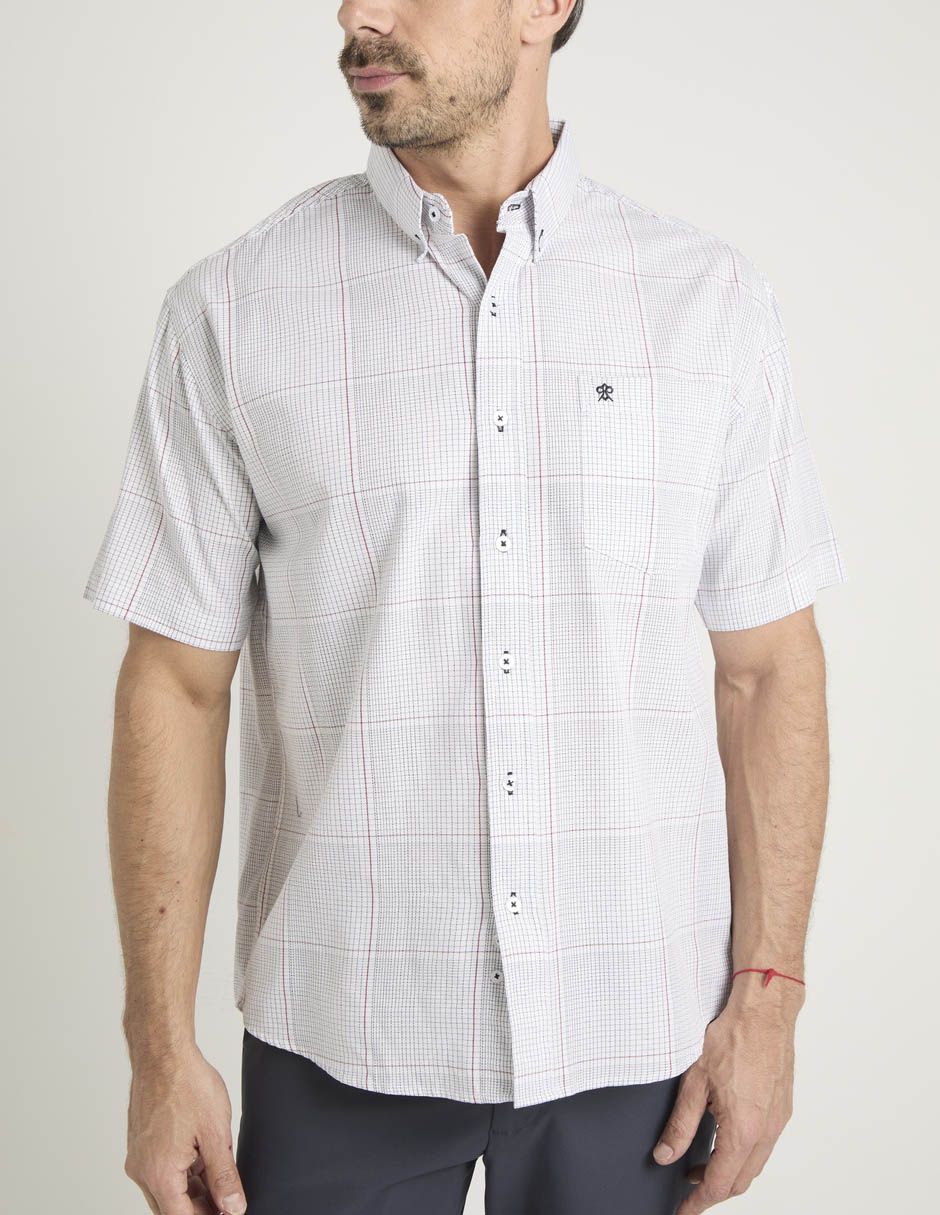 Camisa casual de algodón manga corta para hombre 5