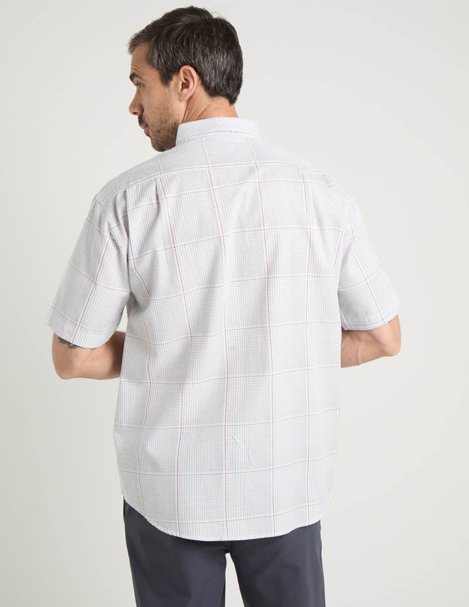 Camisa casual de algodón manga corta para hombre 6