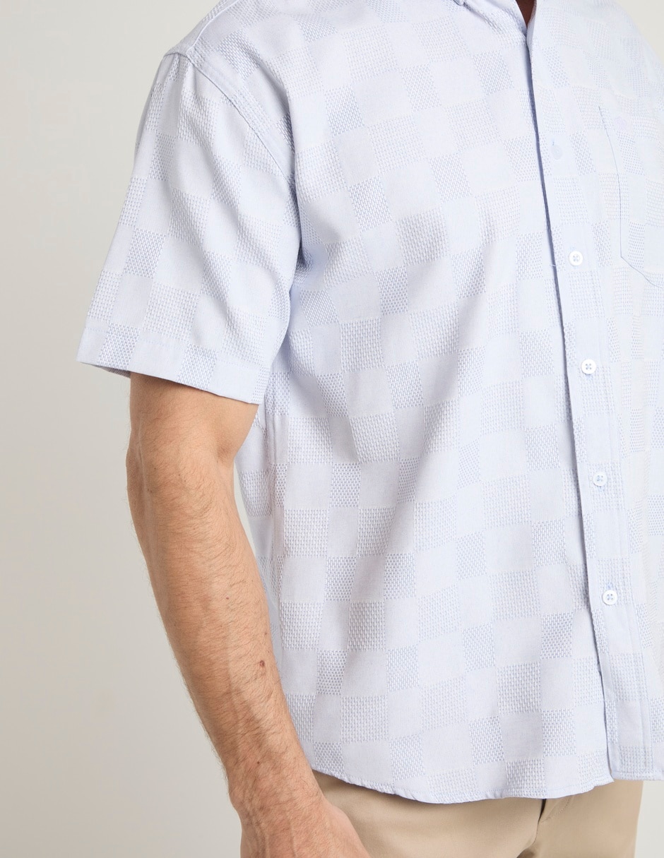 Camisa casual manga corta para hombre 5