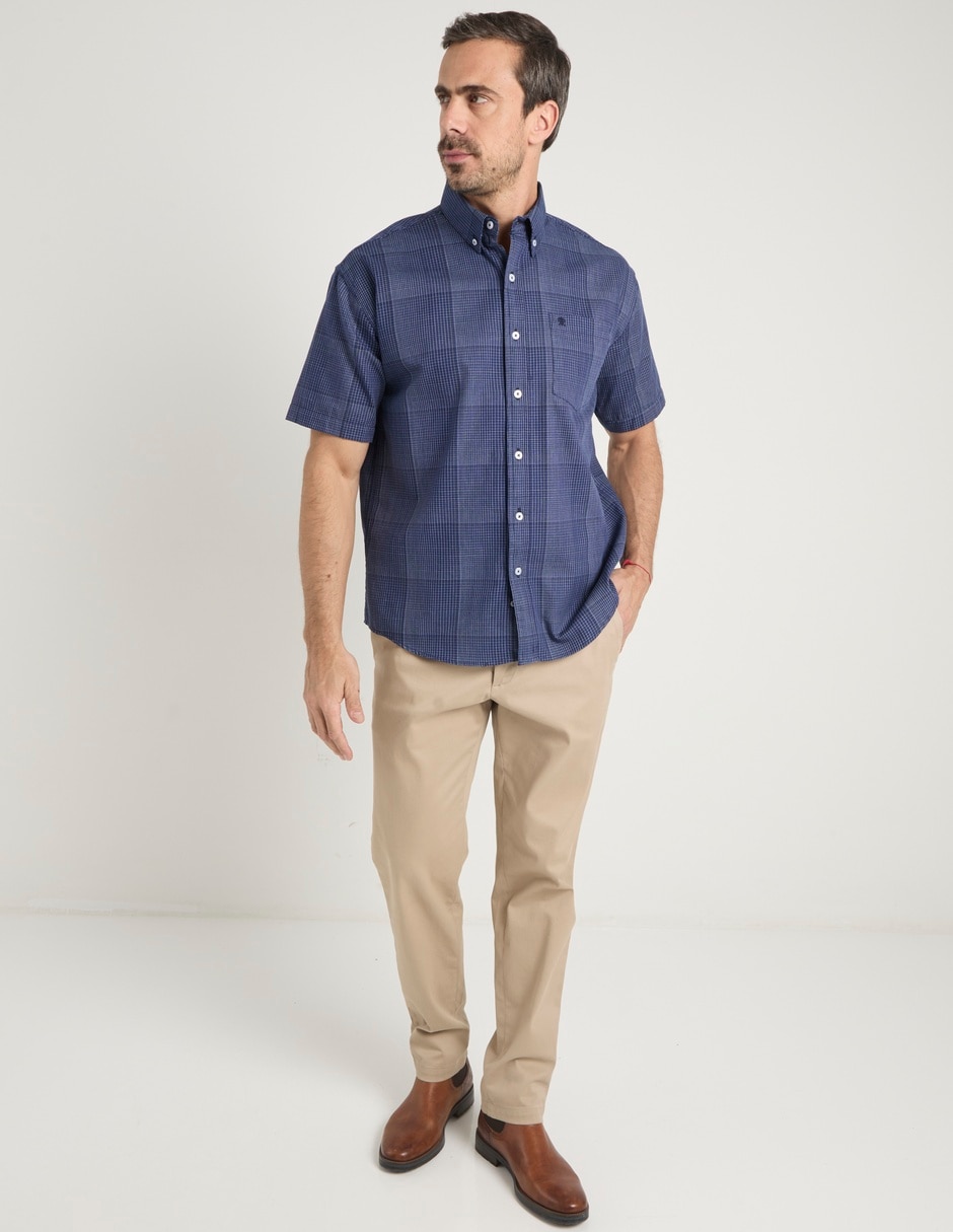 Camisa casual de algodón manga corta para hombre 3