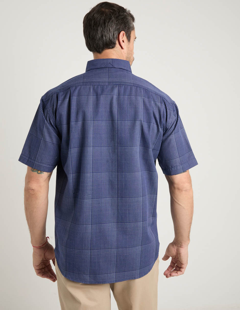 Camisa casual de algodón manga corta para hombre 6