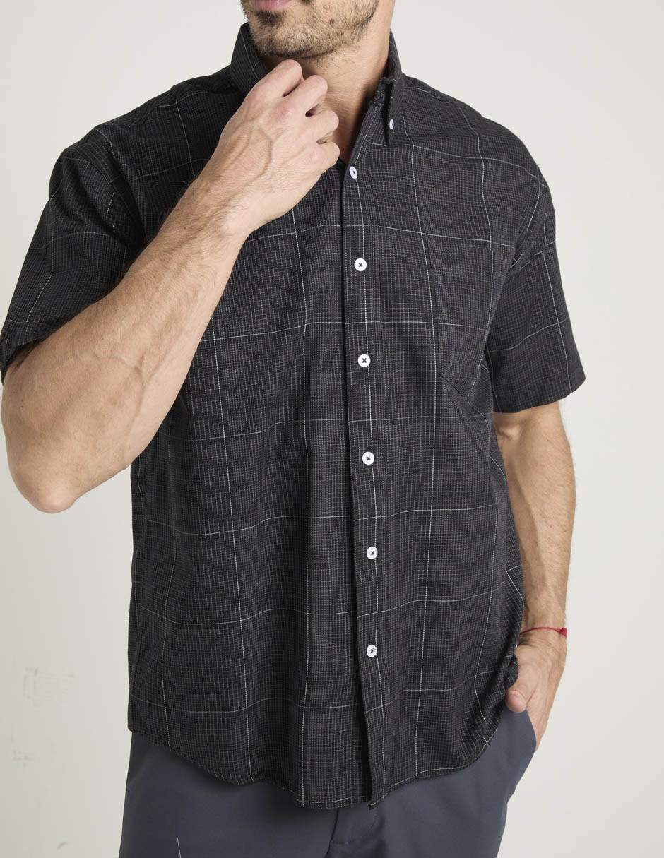 Camisa casual de algodón manga corta para hombre 4