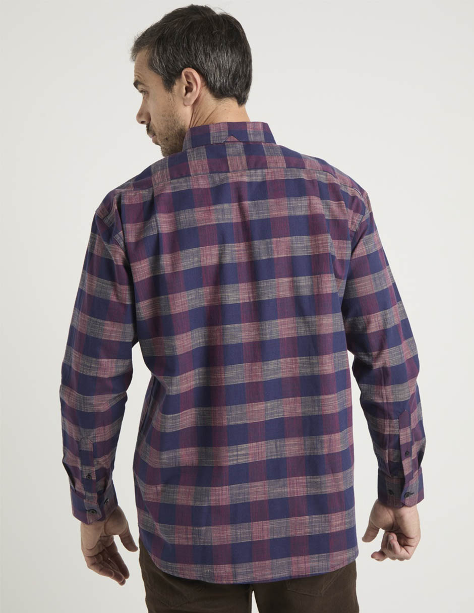 Camisa casual de algodón manga larga para hombre 6