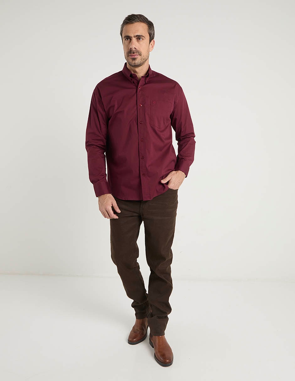 Camisa casual manga larga para hombre 3