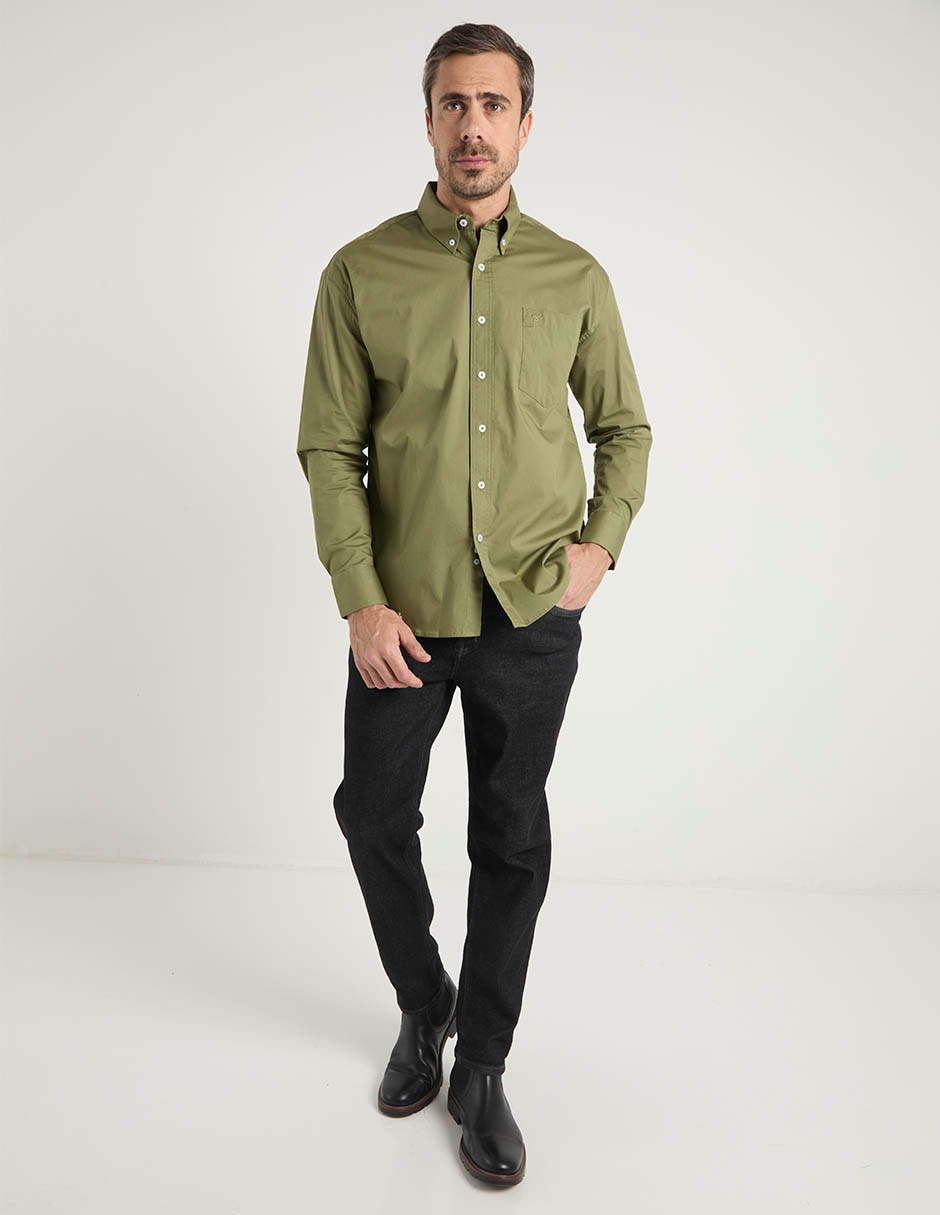 Camisa casual manga larga para hombre 3