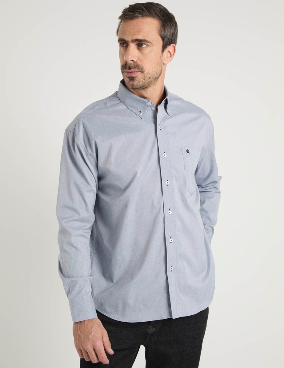Camisa casual manga larga para hombre 2