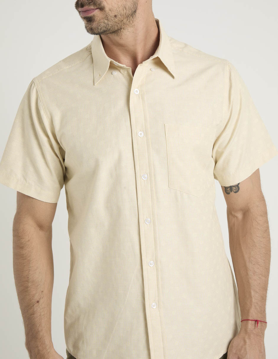 Camisa casual manga corta para hombre 5