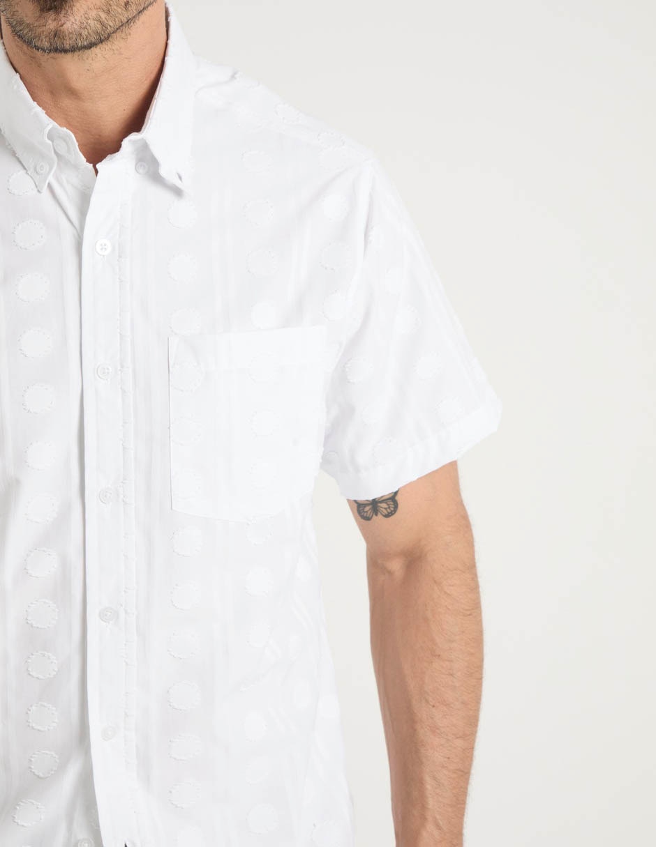 Camisa casual manga corta para hombre 5