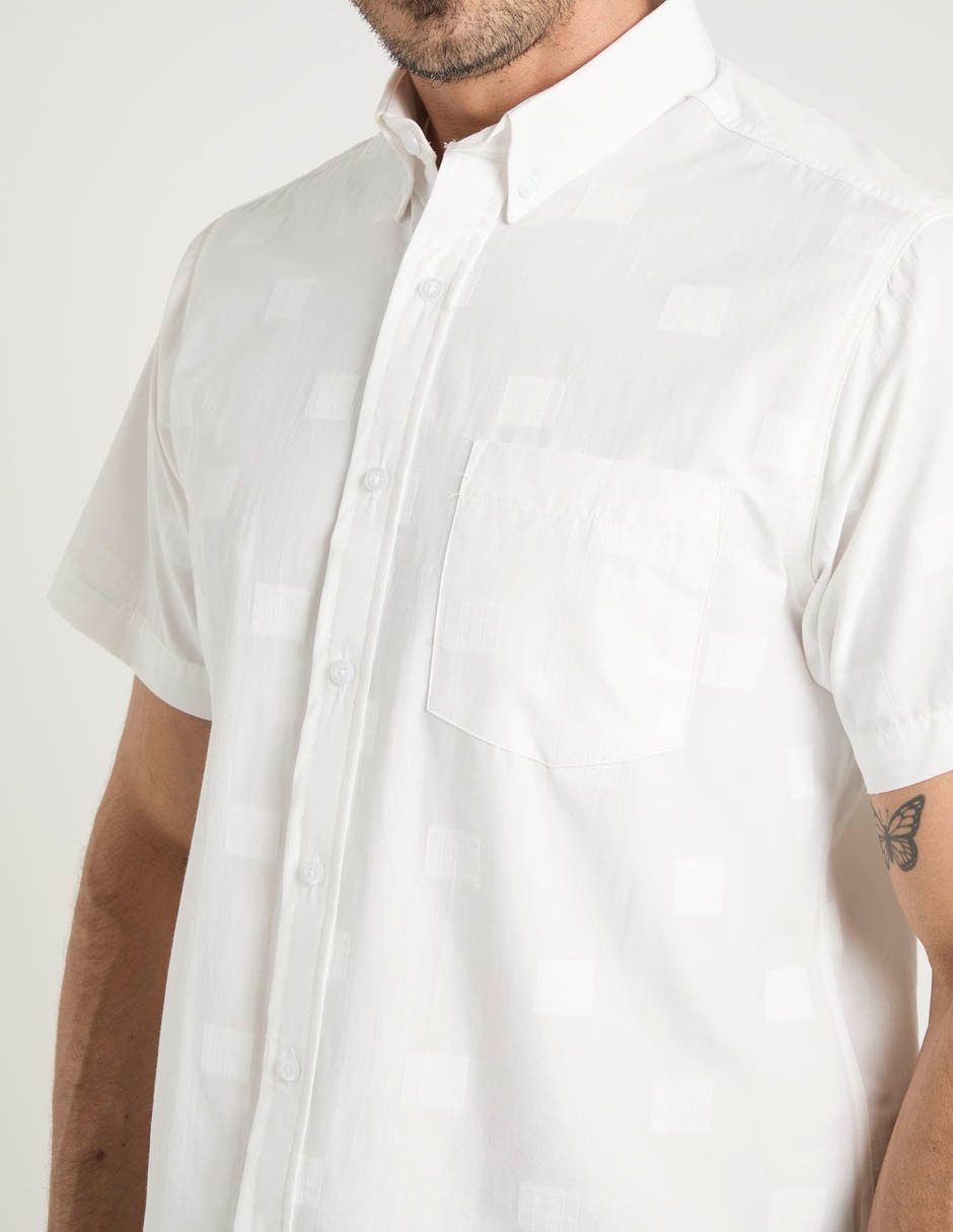 Camisa casual manga corta para hombre 4