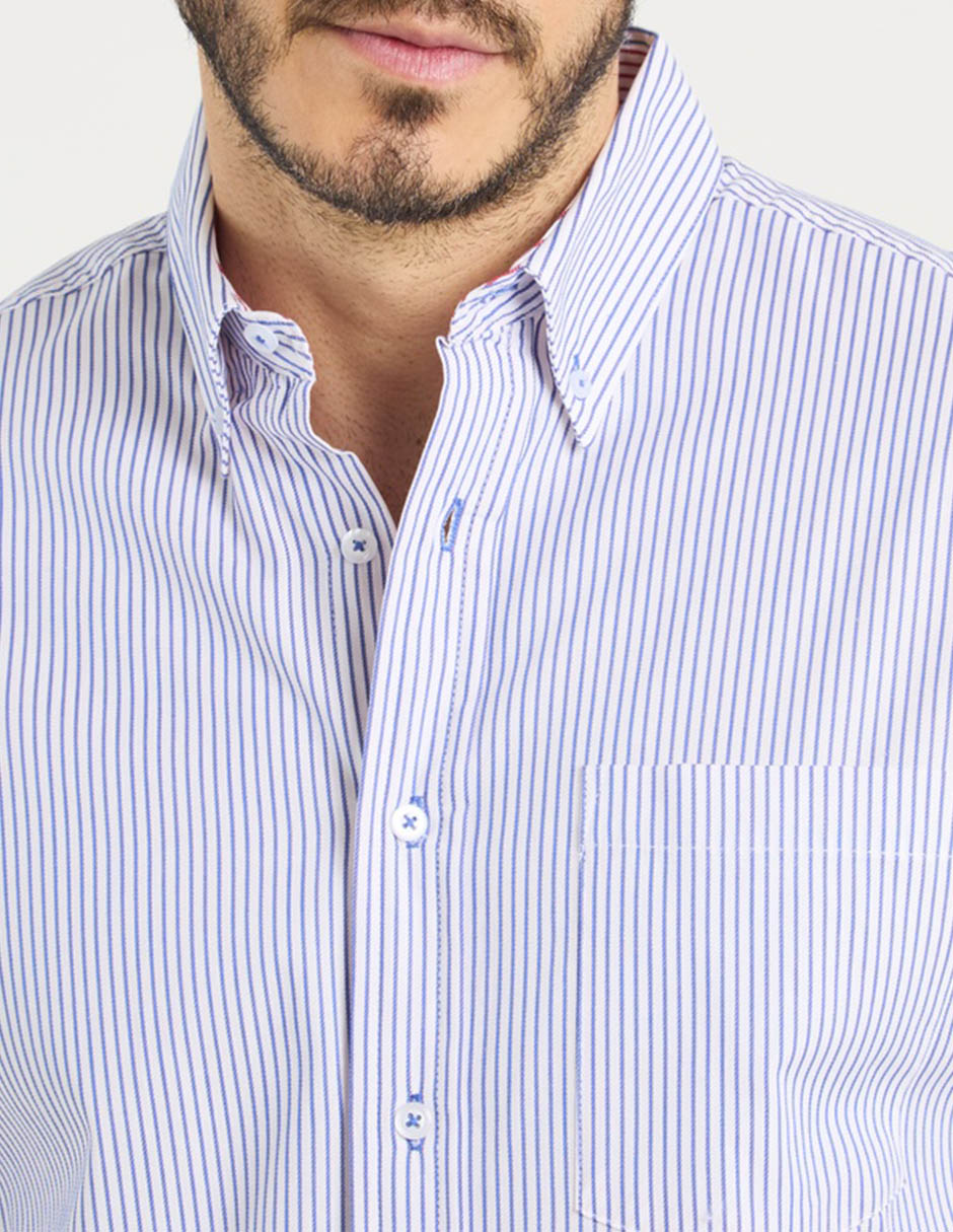 Camisa casual de algodón manga larga para hombre 4