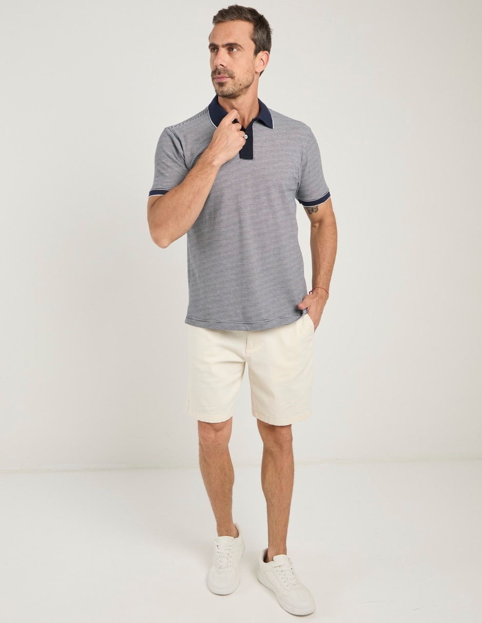 Playera tipo polo JBE para hombre