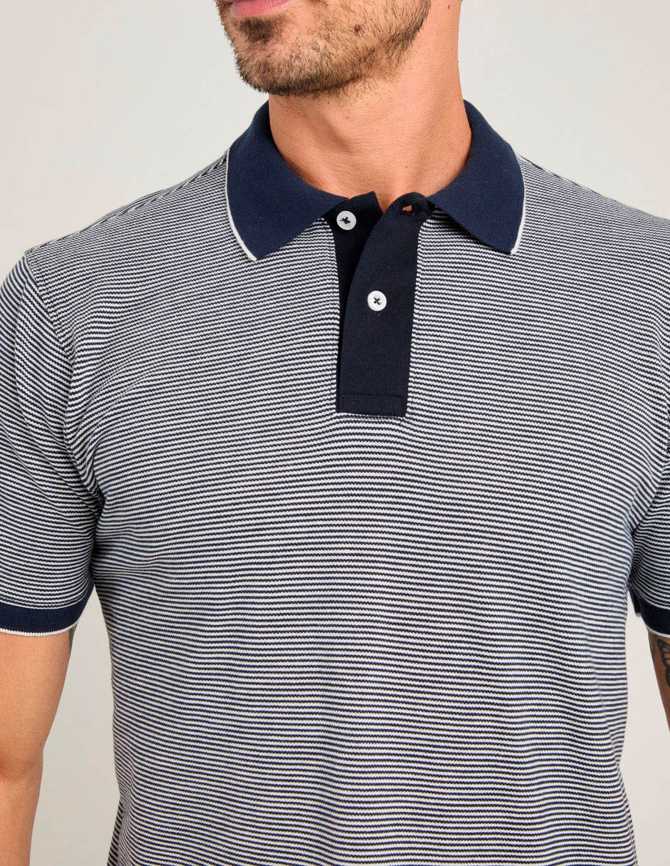 Playera tipo polo JBE para hombre