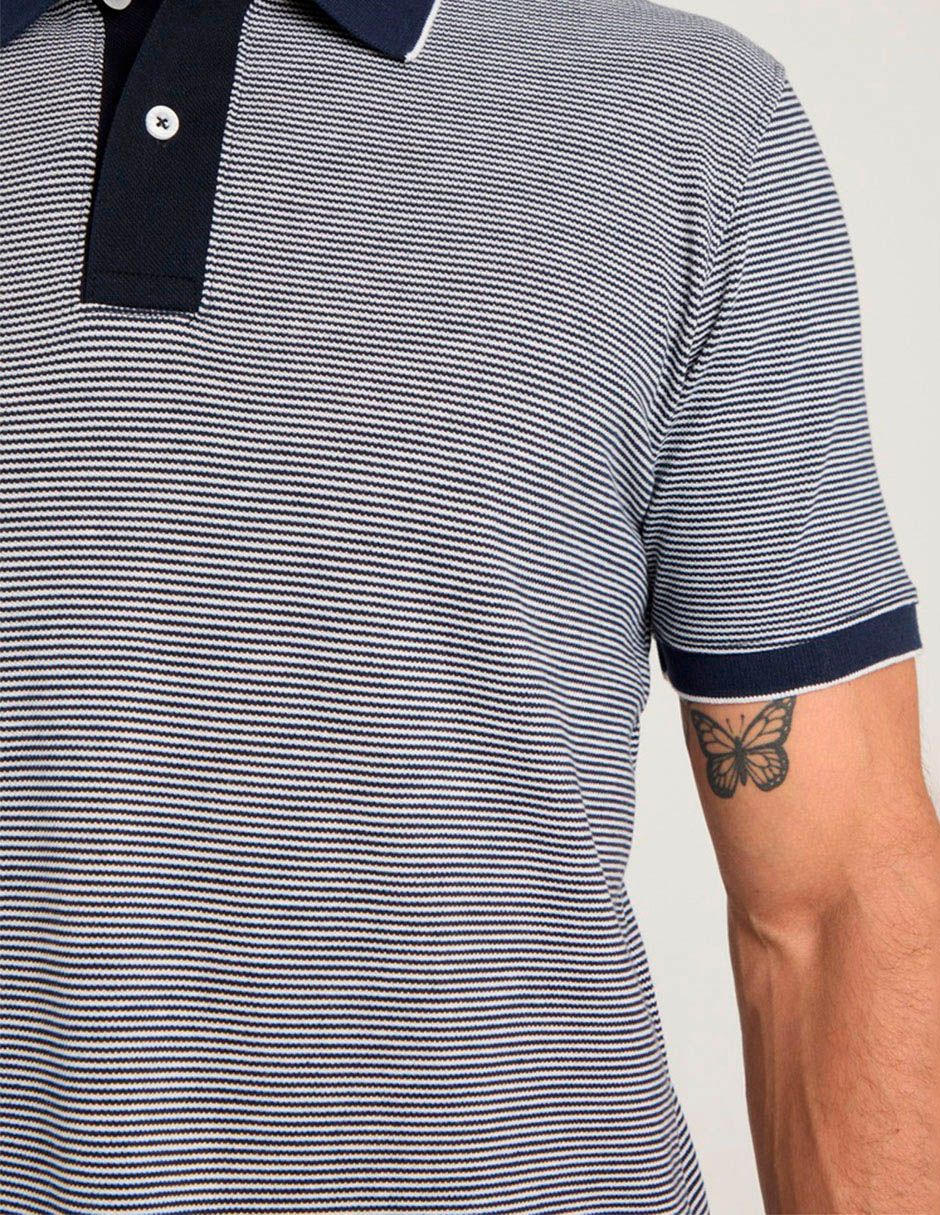Playera tipo polo JBE para hombre