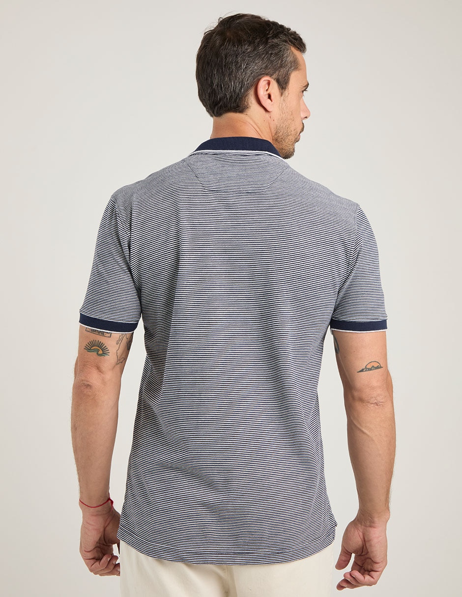 Playera tipo polo JBE para hombre
