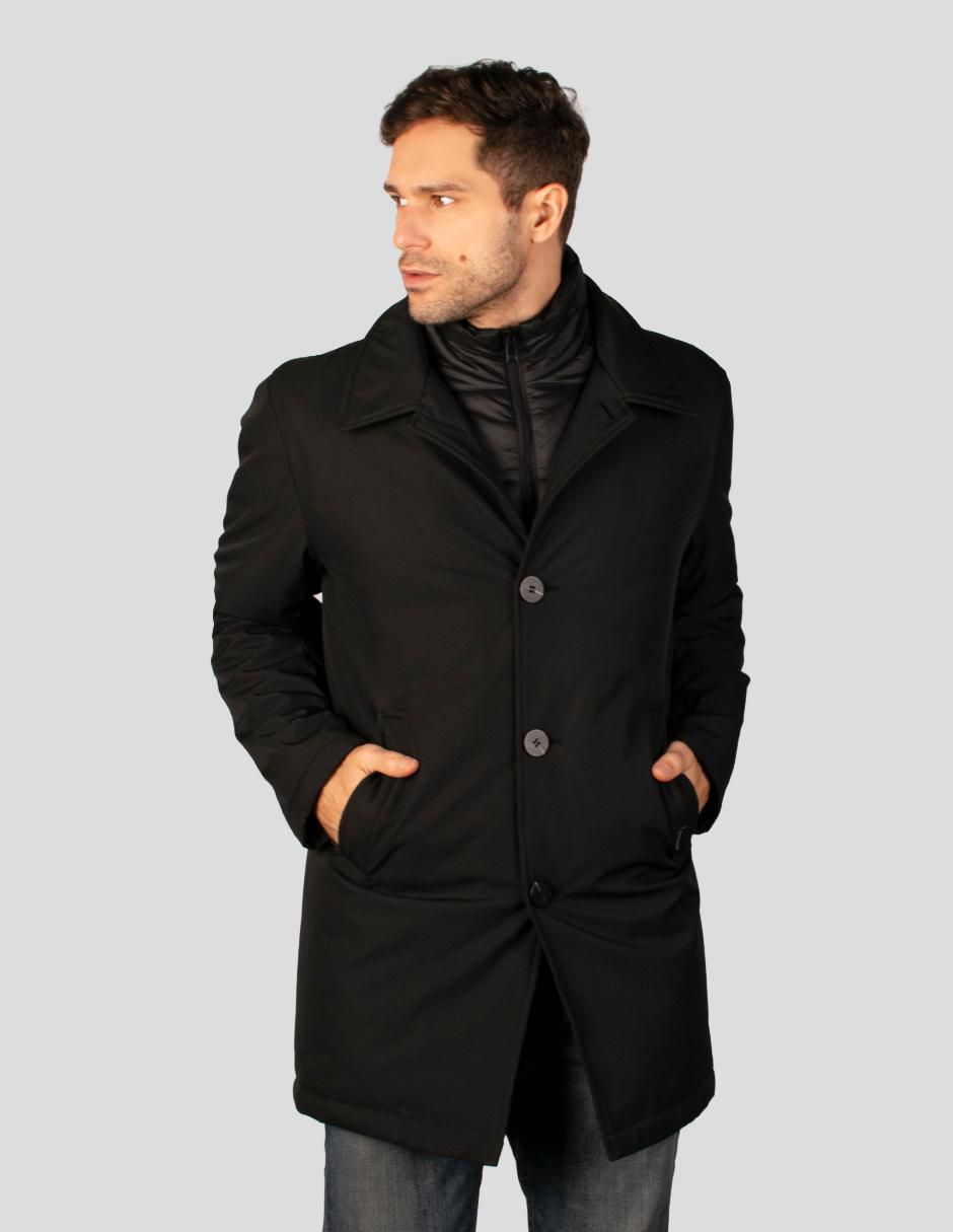 Chamarra parka cuello desmontable para hombre 1
