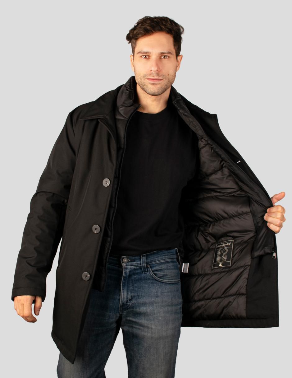 Chamarra parka cuello desmontable para hombre 3