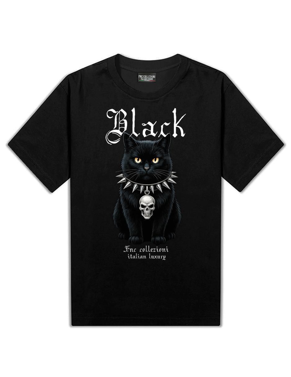 Playera Black Cat cuello redondo para hombre 2