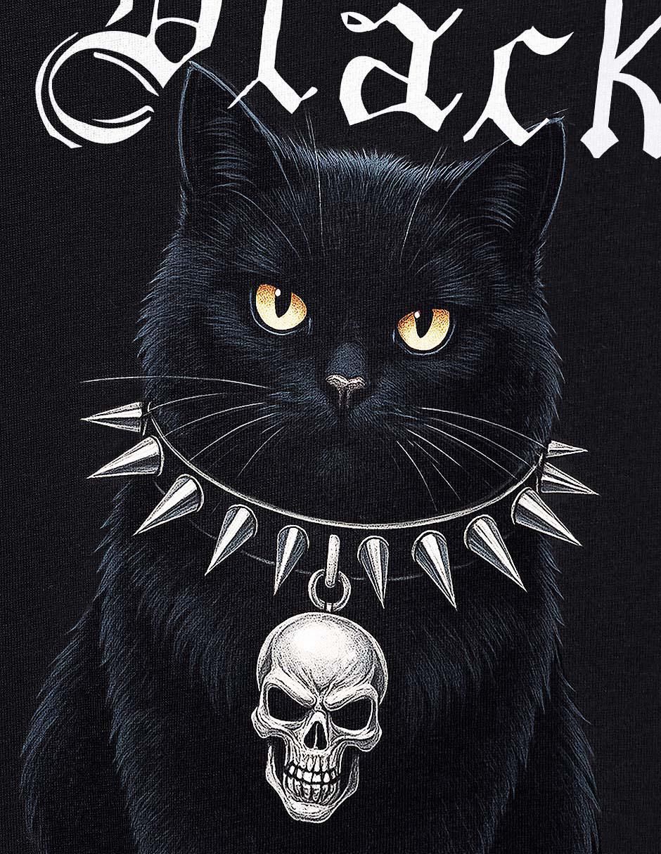 Playera Black Cat cuello redondo para hombre 4