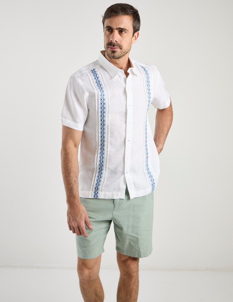 Guayabera manga corta para hombre 2