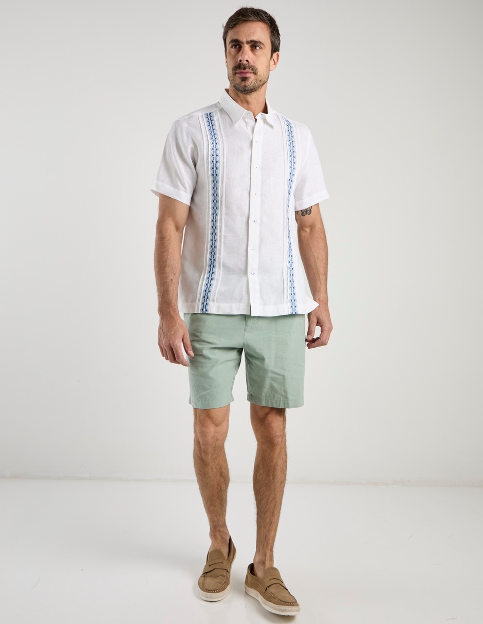 Guayabera manga corta para hombre 3
