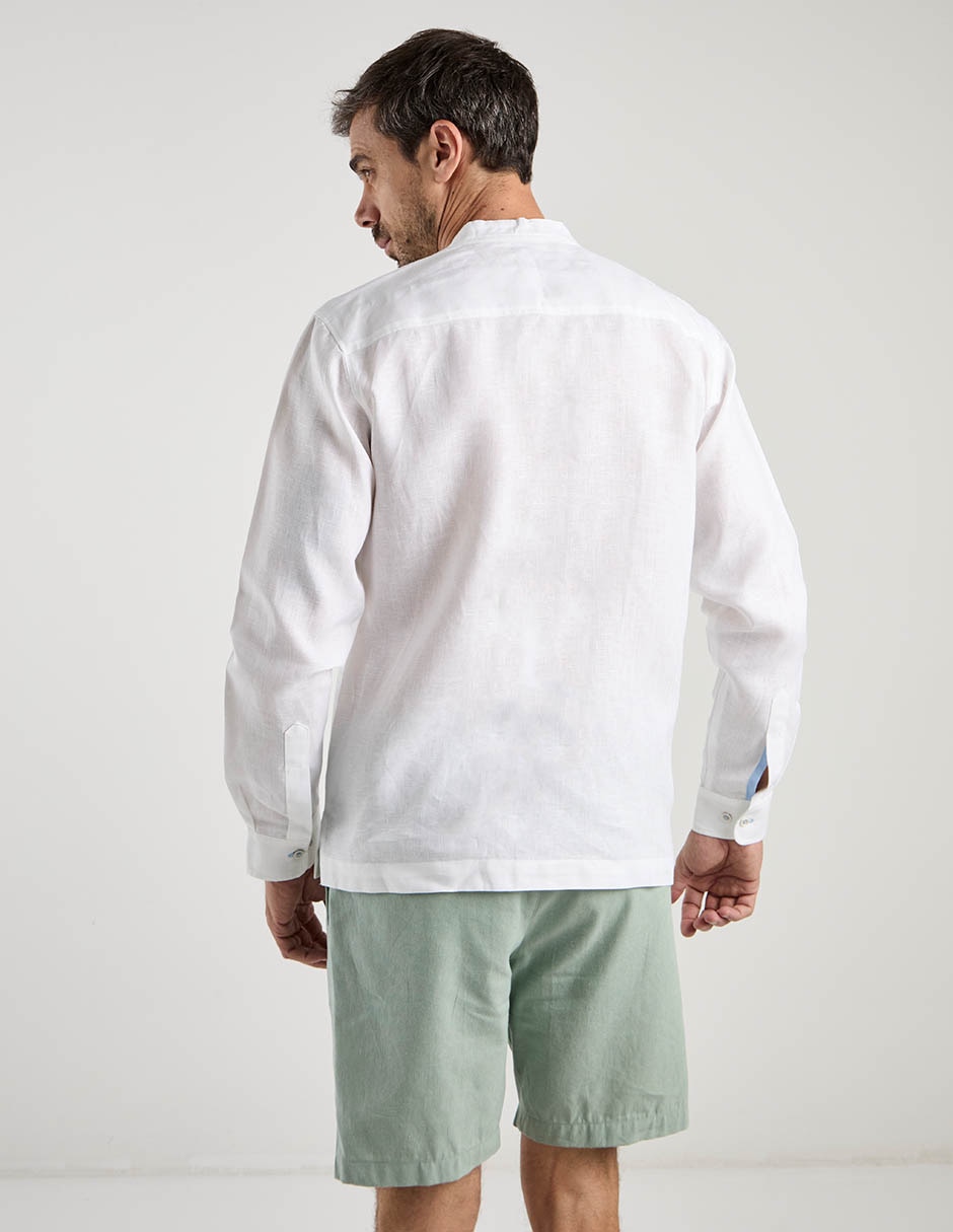 Guayabera manga larga para hombre 6
