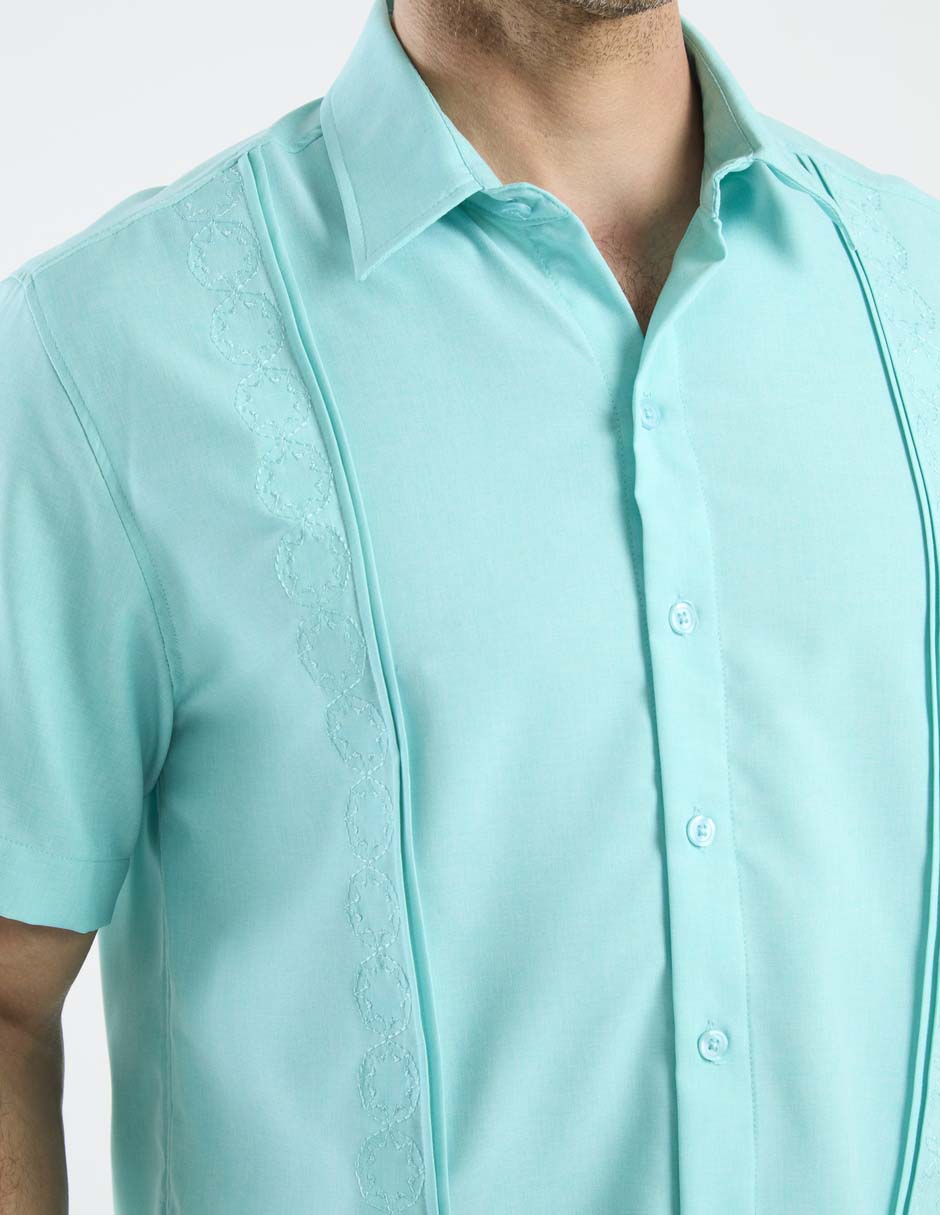 Guayabera manga corta para hombre 4