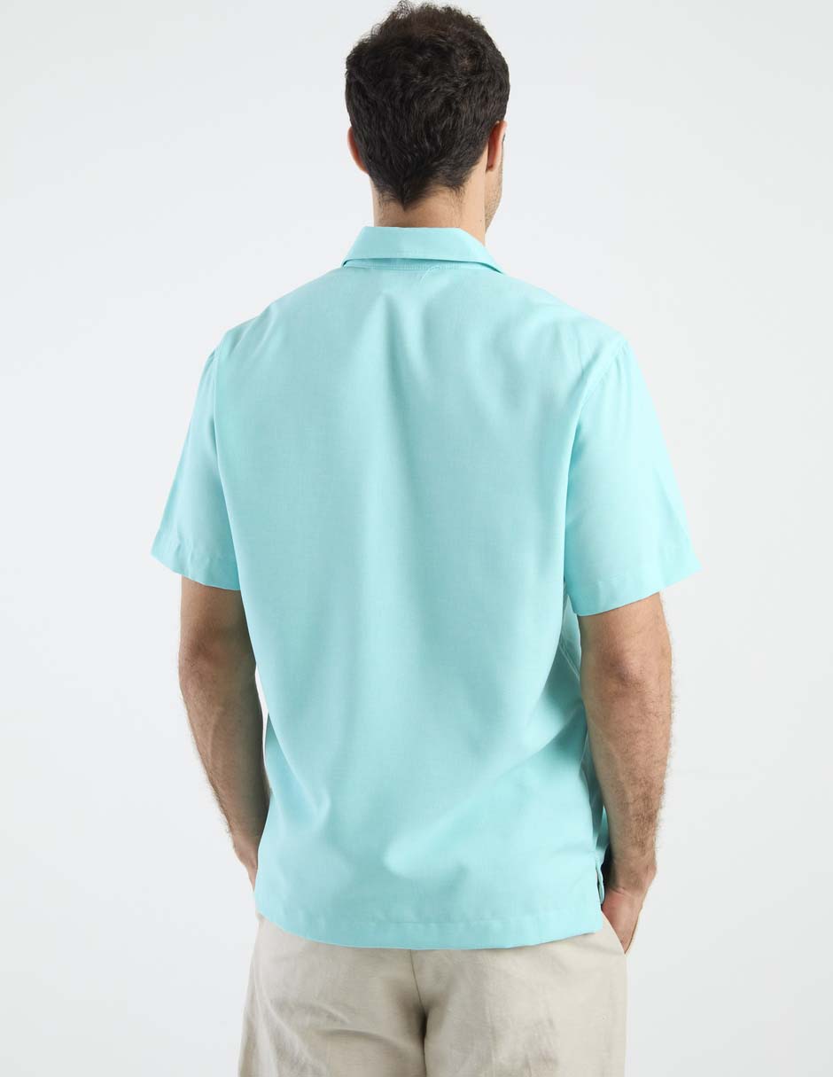 Guayabera manga corta para hombre 6