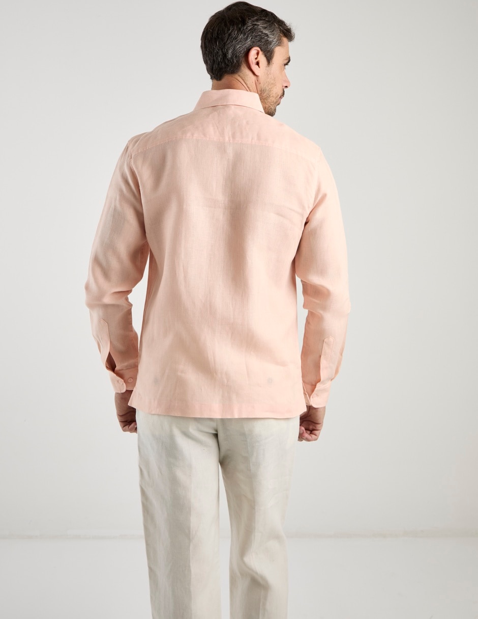 Guayabera manga larga para hombre 6
