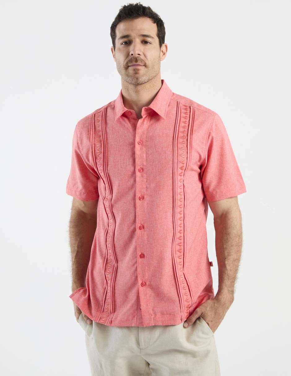 Guayabera manga corta para hombre