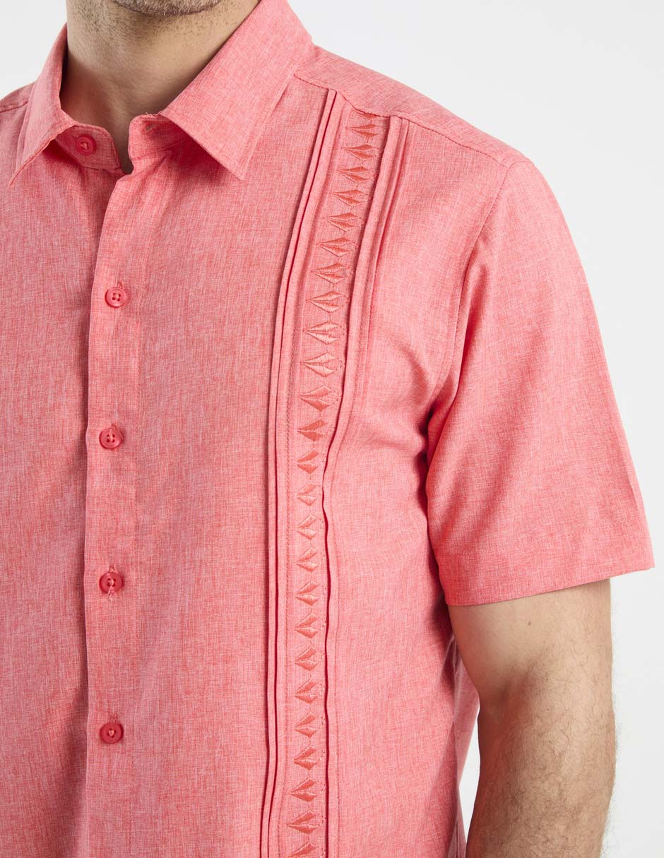 Guayabera manga corta para hombre 4