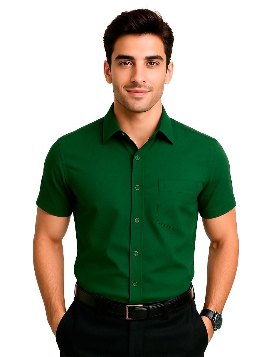 Camisa casual manga corta para hombre 2